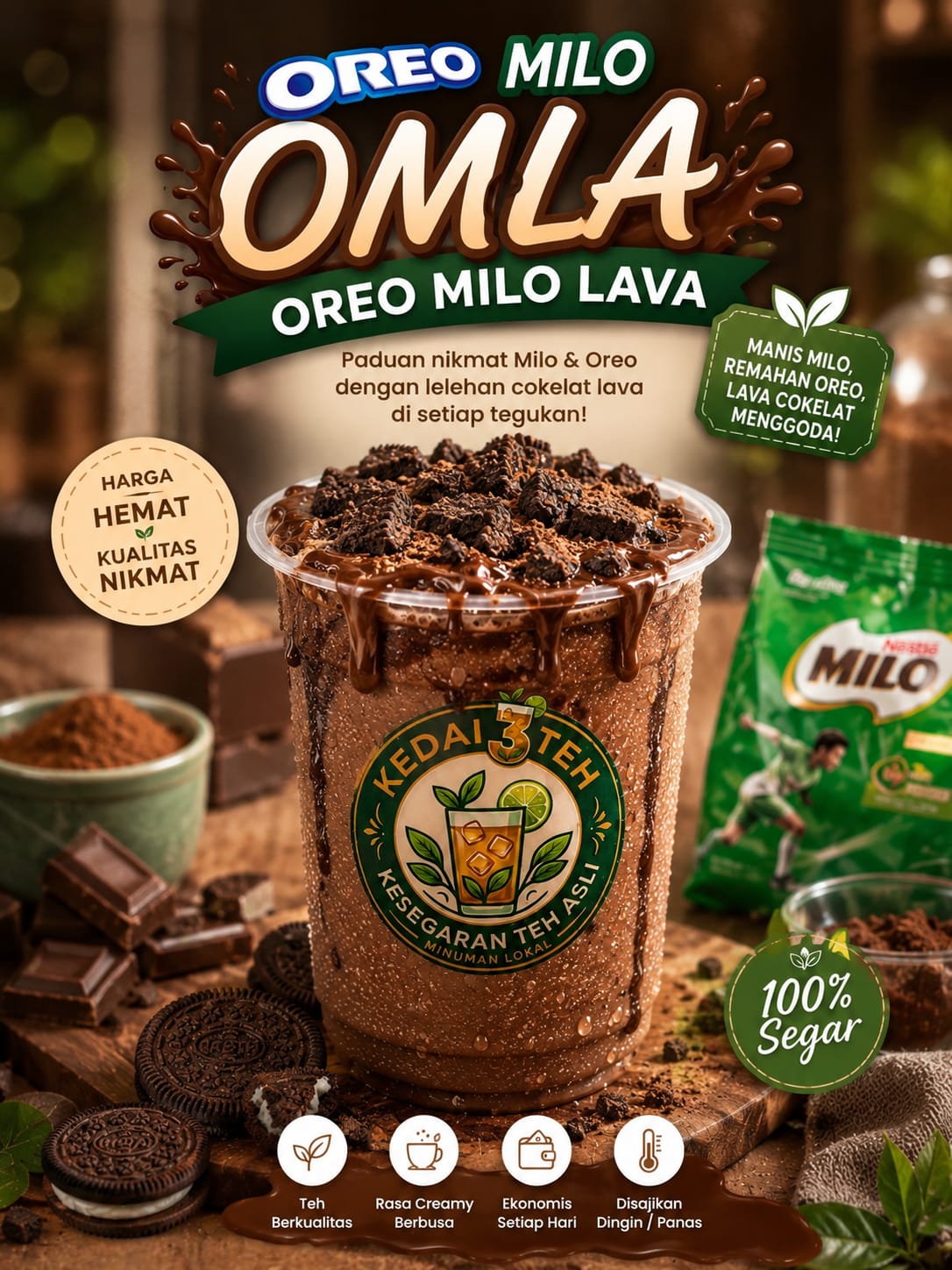 Oreo Milo Lava